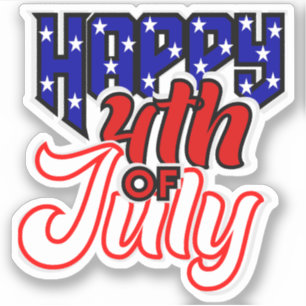 Happy 4th July Typography