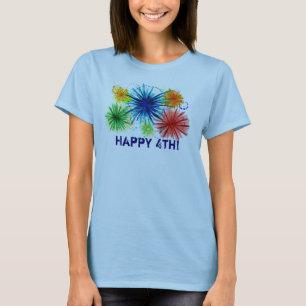 Happy 4th ladies shirt