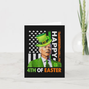 Happy 4th Of Easter Funny Joe St Patricks Day Lepr Card