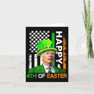 Happy 4th Of Easter Joe Biden Us Flag Women Men Ea Card