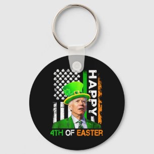 Happy 4th Of Easter Joe Biden Us Flag Women Men Ea Key Ring