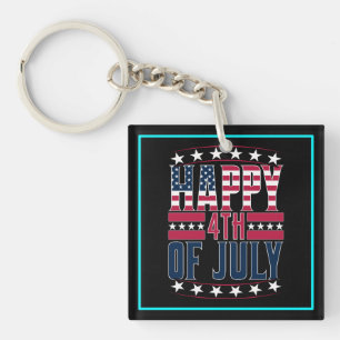 Happy 4th of July-69413 Key Ring
