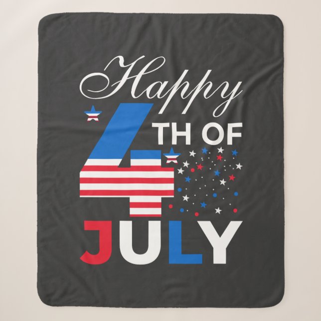 Happy 4th Of July-97958 Sherpa Blanket (Front)