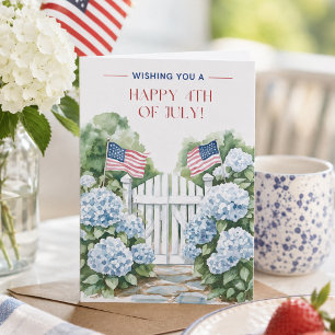 Happy 4th of July American Flag Independence Day Card