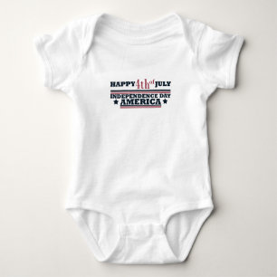 Happy 4th of july baby bodysuit