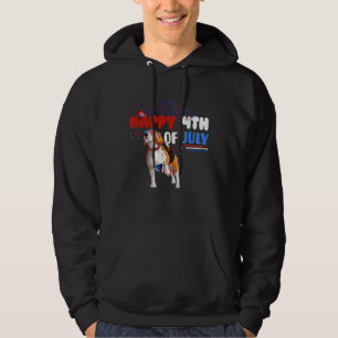 Happy 4th Of July Beagle America Flag Sunglasses Hoodie