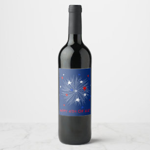 Happy 4th of July! Beer Label Fireworks