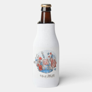 Happy 4th of July Bottle Cooler