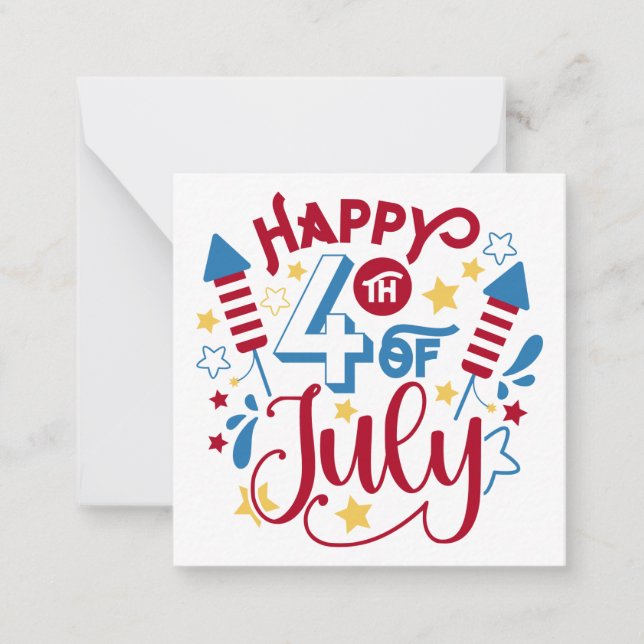 Happy 4th of July Card (Front)