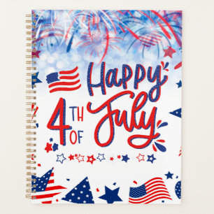 Happy 4th Of July Celebration Calendar Planner