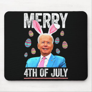 Happy 4th Of July Confused Funny Biden Easter Day Mouse Pad