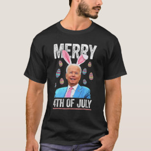 Happy 4Th Of July Confused Funny Biden Easter Day T-Shirt