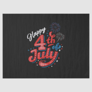 Happy 4th of July Cool Independence Day Patriotic Tissue Paper