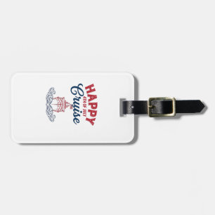 Happy 4th of July Cruise Patriotic Ship Design_1 Luggage Tag