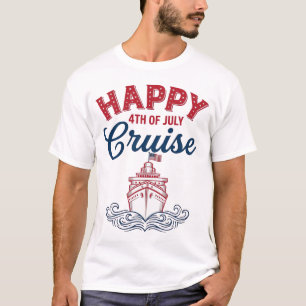 Happy 4th of July Cruise Patriotic Ship Design_1 T-Shirt
