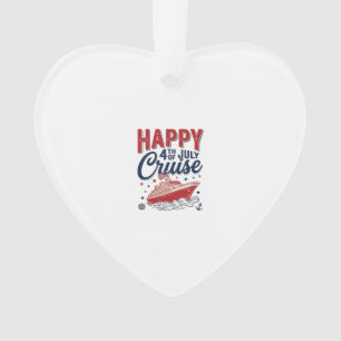 Happy 4th of July Cruise Vintage Patriotic Shirt_1 Ornament