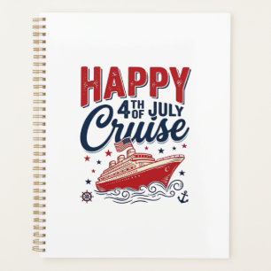 Happy 4th of July Cruise Vintage Patriotic Shirt_1 Planner