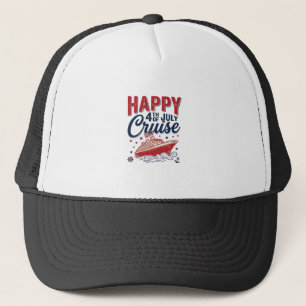 Happy 4th of July Cruise Vintage Patriotic Shirt_1 Trucker Hat