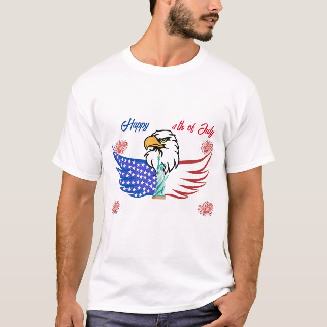 Happy 4th Of July  Design T-Shirt (Front)