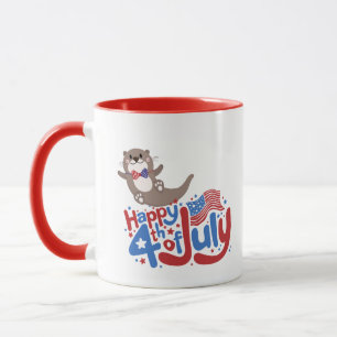 Happy 4th Of July Family, Family Matchin Mugs