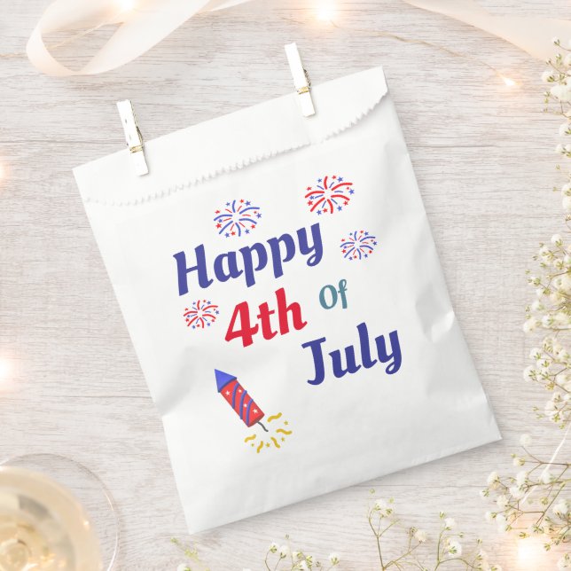 Happy 4th Of July Favour Bags (Clipped)