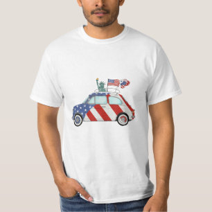 Happy 4th of July Fiat 500  T-Shirt