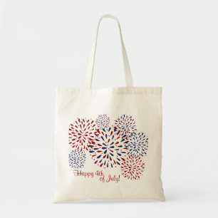 Happy 4th of July Fireworks Tote Bag