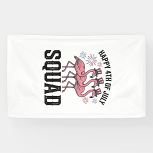 Happy 4th of July Flamingo Squad Vector Design_1 Banner