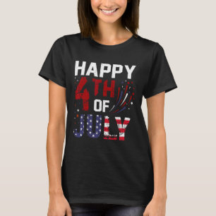 Happy 4th Of July For Woman Men Kids Usa Independe T-Shirt