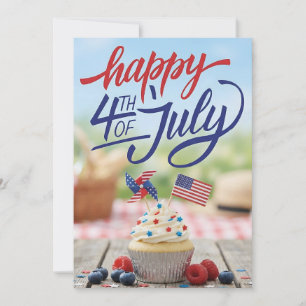 Happy 4th Of July Funny Patriotic USA Celebration  Holiday Card