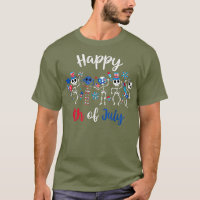 Happy 4th Of July Funny Skeleton Patriotic America