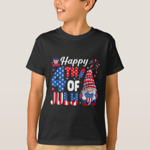 Happy 4th Of July Gnome Memorial Day Shirt Women U