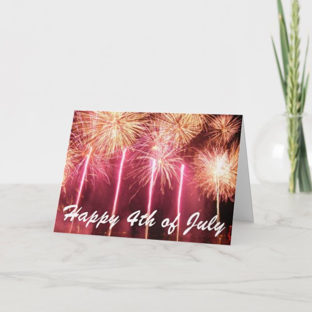 Happy 4th of July Greeting Card (Front)