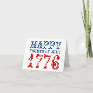 Happy 4th of July greeting cards USA 1776