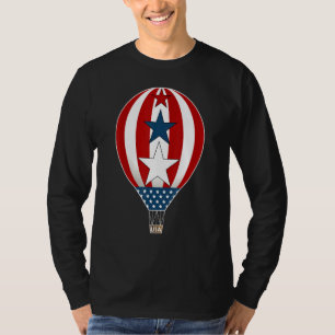 Happy 4th Of July Hot Air Balloon Tee A Balloonati