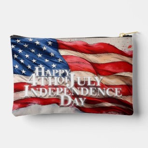 Happy 4th of July - Independence Day Accessory Pouch