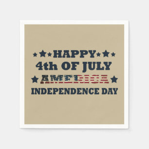 Happy 4th of july independence day America Napkin