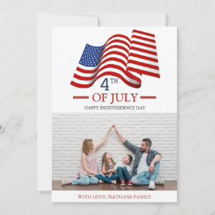 Happy 4th of July Independence Day America photo Card