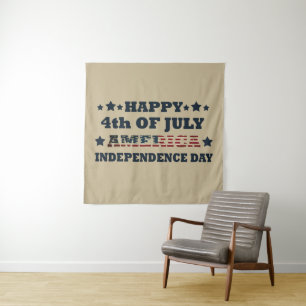 Happy 4th of july independence day America Tapestry