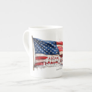 Happy 4th of July - Independence Day Bone China Mug