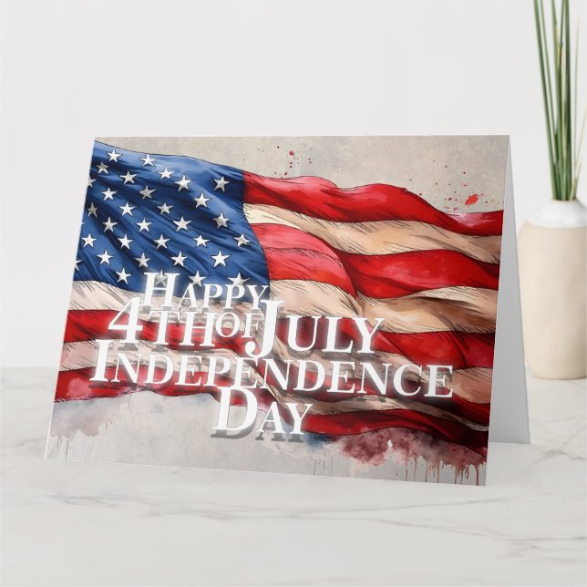 Happy 4th of July – Independence Day Card (Front)