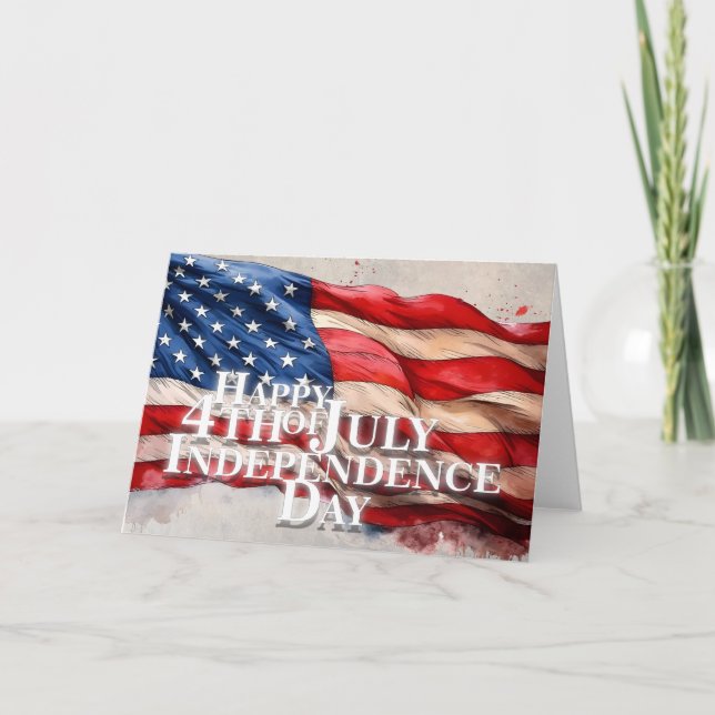 Happy 4th of July – Independence Day Card (Front)
