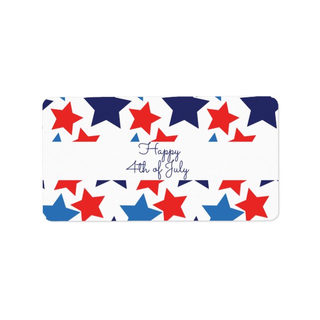 Happy 4th of July /Independence day  Label (Front)