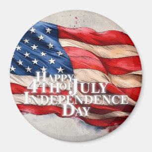 Happy 4th of July - Independence Day Magnet
