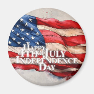 Happy 4th of July - Independence Day Magnet