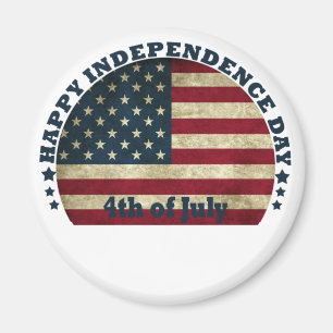 Happy 4th of july independence day magnet
