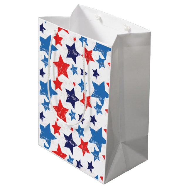 Happy 4th of July / Independence day  Medium Gift Bag (Back Angled)