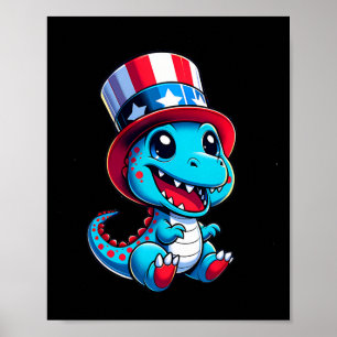 Happy 4th Of July Independence Day Men Women Kids  Poster