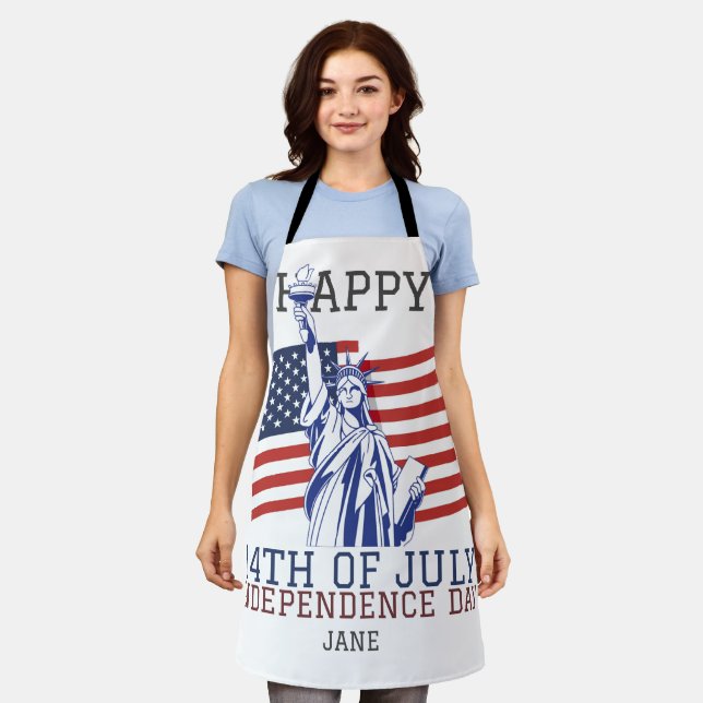 Happy 4th of July Independence Day party  Apron (Worn)