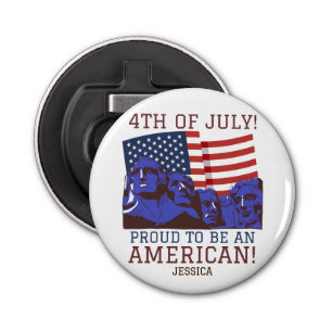 Happy 4th of July Independence Day party  Bottle Opener